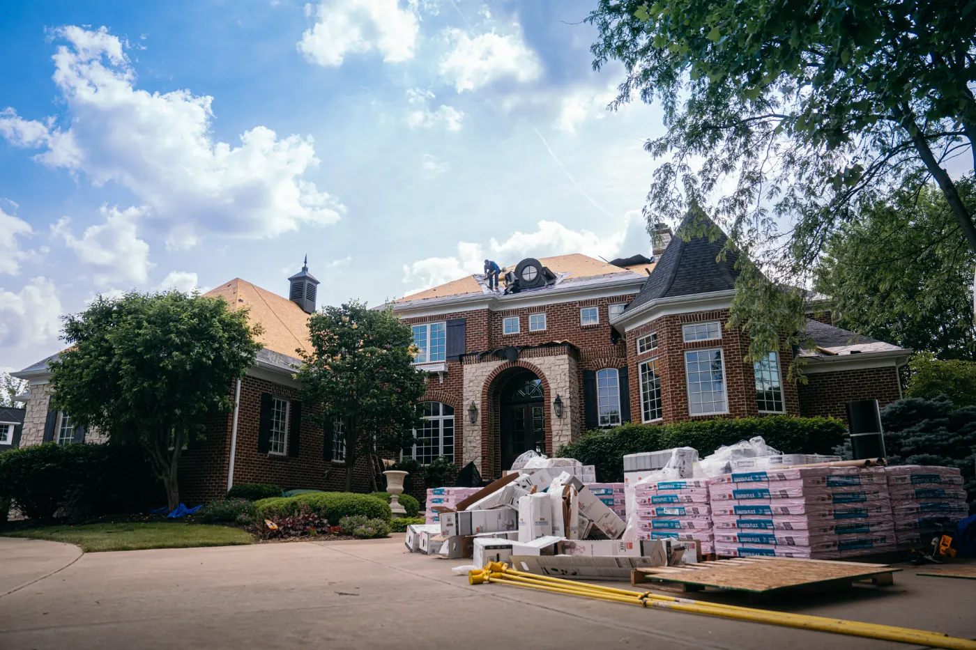 Commercial roof inspection documented in Yeoman